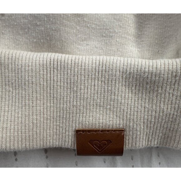 Roxy Womens Hoodie Sz XL Liberty Fleece Snowboarding Black/Beige Floral Beachy - Picture 7 of 13